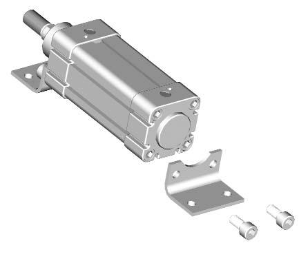 fissaggi per cilindri ISO 31 V fixing elements for cylinders ISO 31 V PIINO (foot mounting)