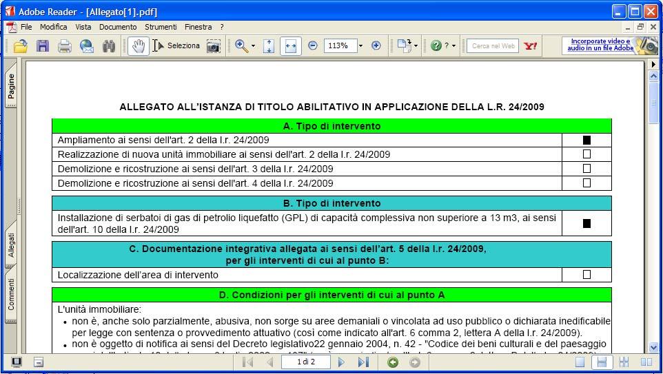 Il documento verrà fornito in formato Bozza se i dati sono ancora da validare, se questa operazione è già stata eseguita il documento verrà marchiato solo