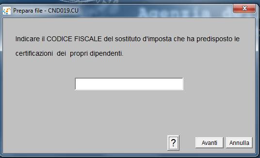 Indicare il codice fiscale di chi ha predisposto le certificazioni. Terminato il controllo apparirà questa finestra di avviso e si potrà procedere alla trasmissione telematica premendo Connetti.