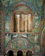 Vitale, come anche altri mosaici, hanno dovuto subire ripetuti restauri e integrazioni, in parte di considerevole ampiezza.