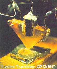 Dal modello ai dispositivi: il transistor 1944 (Bardeen, Brattley e