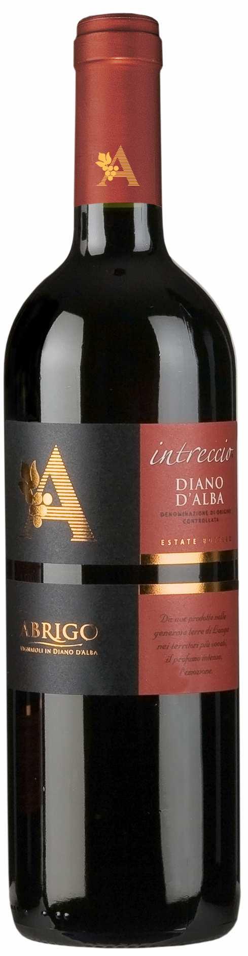 DIANO D ALBA DOC INTRECCIO QUESTO DOLCETTO DERIVA DALLA VINIFICAZIONE DI UVE PROVENIENTI DA DIVERSI VIGNETI.