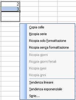 Oltre a sequenze numeriche, è possibile produrre delle serie complesse e utilizzare giorni, mesi e altri intervalli temporali insieme.