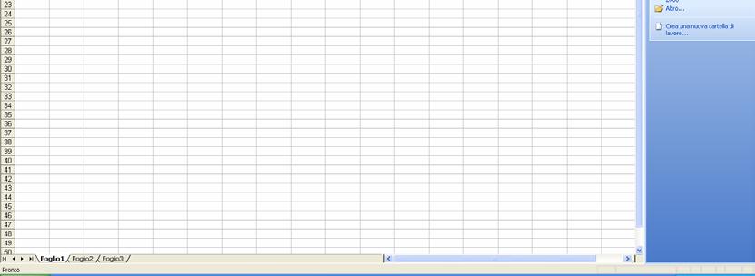 tante caselle, nelle quali mettere soprattutto numeri e formule ed effettuare calcoli automaticamente fra i numeri contenuti nelle caselle.