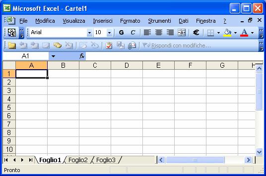 4.2 Celle Università degli Studi di Udine Facoltà di Economia Prima di passare all'inserimento dei dati, guardiamo un attimo l'ambiente di lavoro di Microsoft Excel.