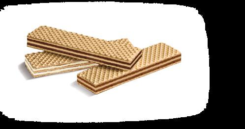 WAFER al cacao alla vaniglia alle nocciole La bontà giusta per ogni tuo desiderio di dolcezza.