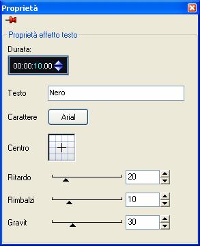 20: finestra Proprietà 4. Immettere l'indicazione durata nel campo di immissione. Nel campo di immissione è visualizzata l'ora nel formato ore:minuti:secondi.