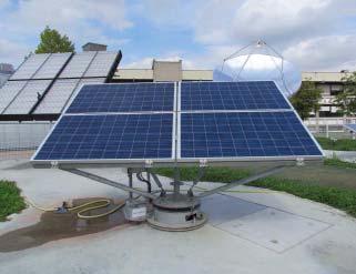 Impianti fotovoltaici tradizionali con inseguitore Silicio policristallino con inseguitore (0,96 kw p installata, η e =14,7%)