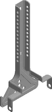 28 GANCIO DRITTO GRADUATO PASSO 5 mm ultra-resistent C5-M 27/60/27 BI Prodotto costruito in acciaio zincato spessore 1 mm a norma EN 10143 e EN 10346 con trattamento di post verniciatura a polveri