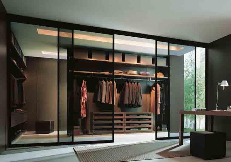 fumè. 10.11 Ubik walk-in closet in grey oak melamine.