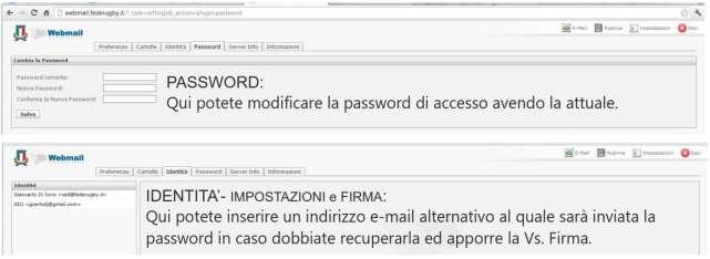 Sempre cliccando il tasto SALVA visibile in basso a sinistra della finestra, per salvare le nuove impostazioni RECUPERO PASSWORD: La procedura per impostare un indirizzo alternativo per il recupero