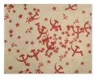 03 Domenico Gnoli (Roma 1933-New York 1970) Red Dress Collar, 1969, acrilico e sabbia su tela, cm 150