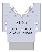 aperta-chiusa + 2 viti, serie 25/23 (manuale compact) WHKS125C Kit scheda