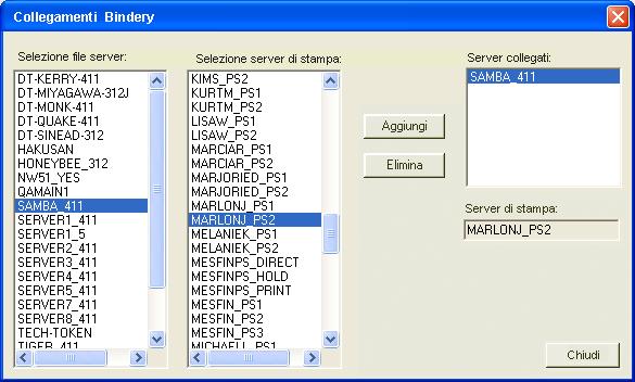 Se viene visualizzata la finestra di dialogo Nome utente e password per file server, immettere il nome dell utente e la password appropriati per accedere al file server selezionato.