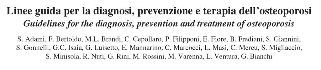 Trattamento dell'osteoporosi