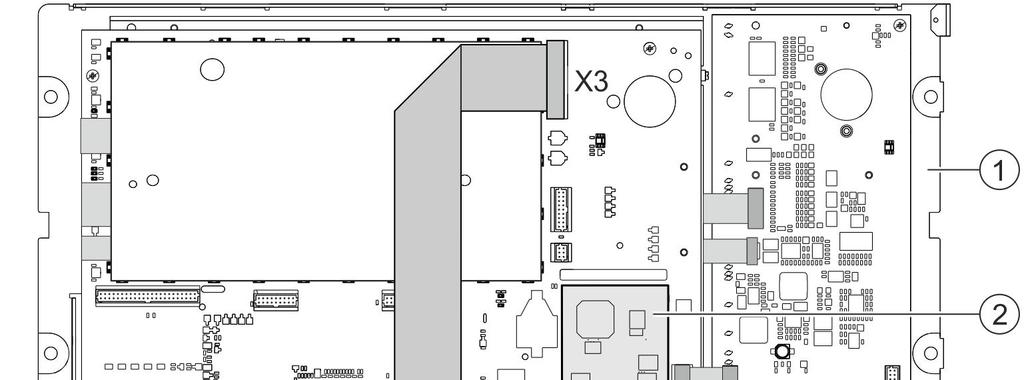 Installazione nella parte posteriore (FT080) FHA09 Cablaggio del terminale di comando (Touch) Per l'installazione nel piano di un tavolo di spessore