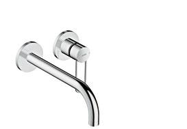 figura) Miscelatore monocomando lavabo 70, maniglia a staffa, senza saltarello # 38021, -000, -820, -930 (s.