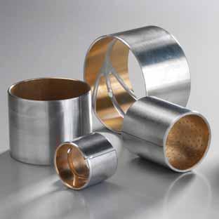 Bimetalliche e Bronzo BM - BW Boccole BM - Bimetalliche Caratteristiche tecnologiche Il materiale La boccola bimetallica è formata da leghe bronzo acciaio piombo, è avvolta da una striscia di lamiera