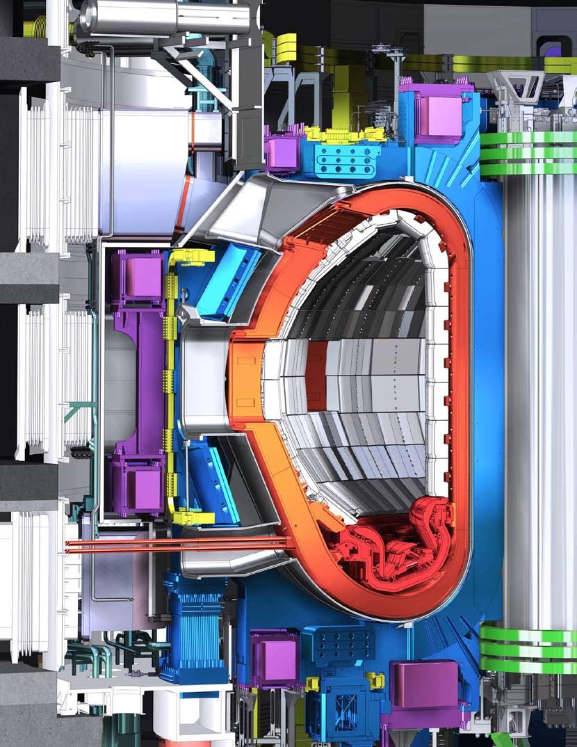 Con un volume di plasma 10 volte superiore agli esperimenti di fusione oggi in funzione nel mondo, il tokamak ITER sarà uno strumento
