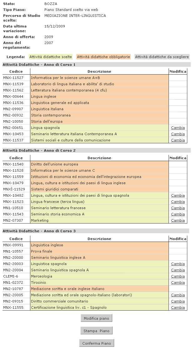 Fig. 8 Piano in stato BOZZA Nella parte superiore della finestra in Fig.