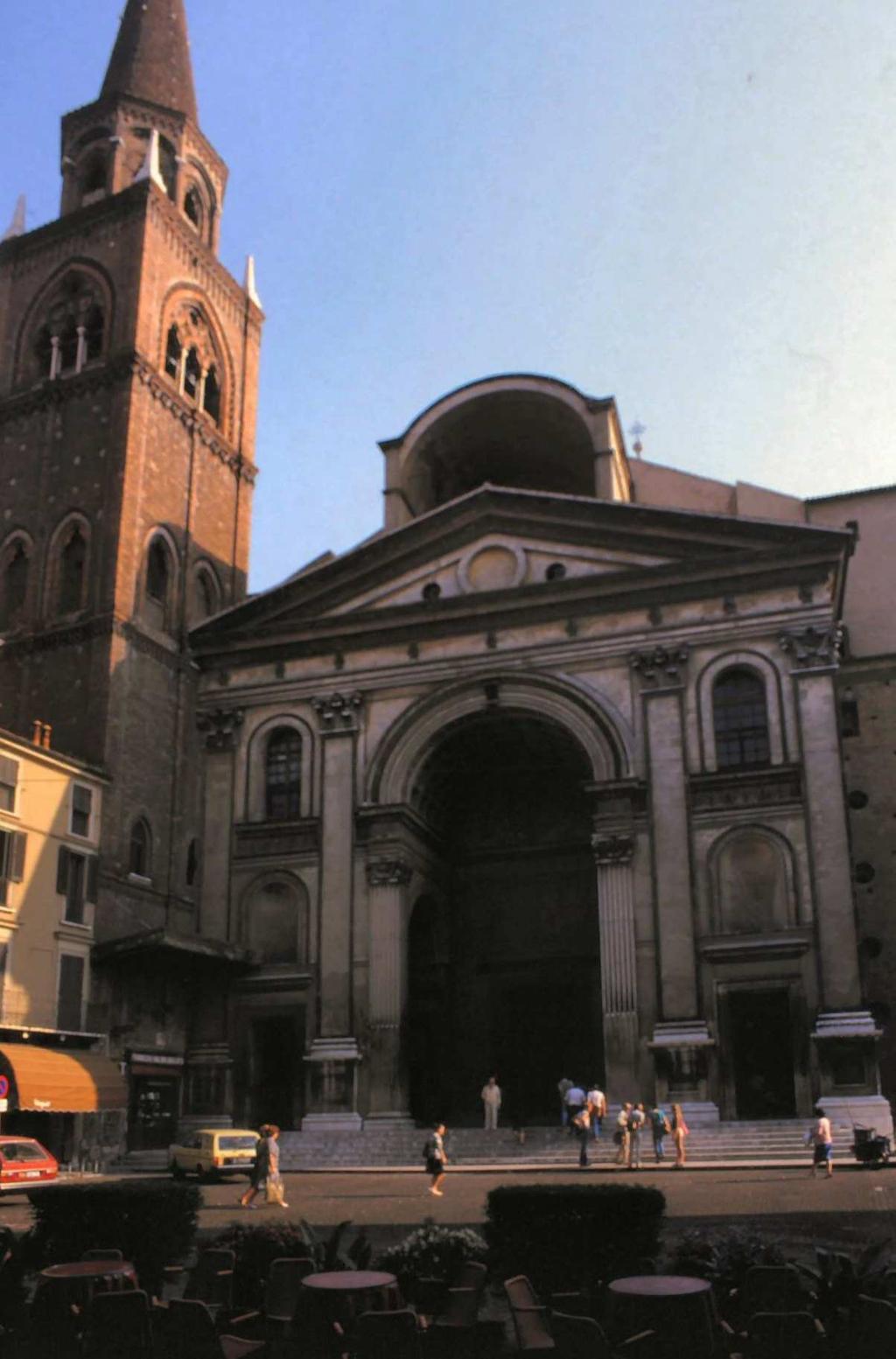 CHIESA DI SANT ANDREA A MANTOVA la facciata concepita