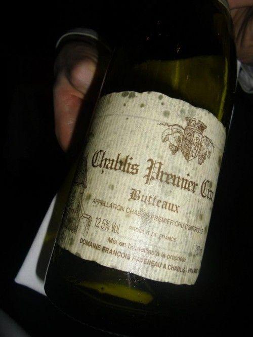 Taillevent, lo Chablis Annata 1995 freschissima.