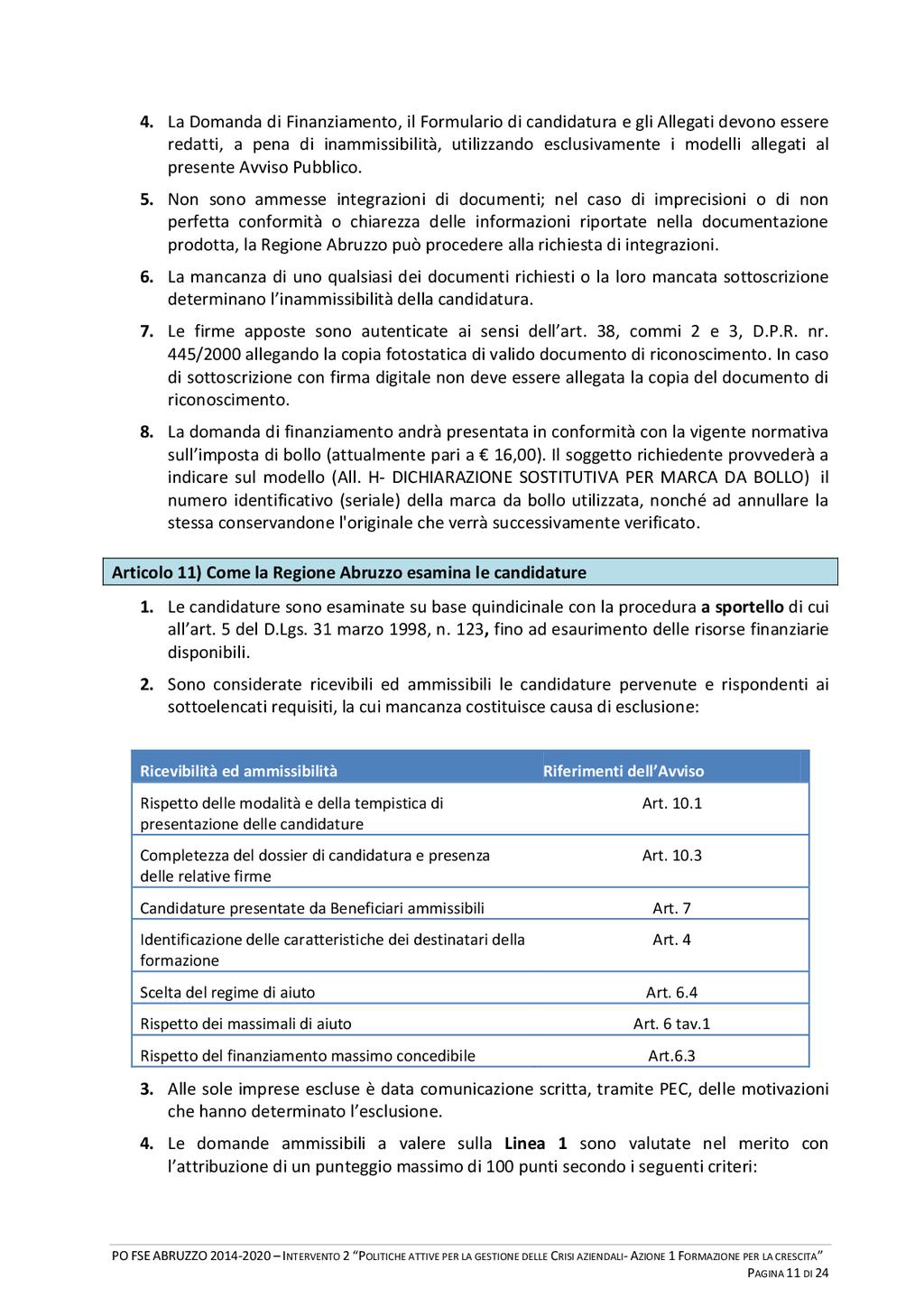 Pag. 20 Bollettino Ufficiale della Regione