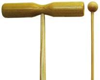 1 wooden bell singolo in legno, lunghezza cm 20 con