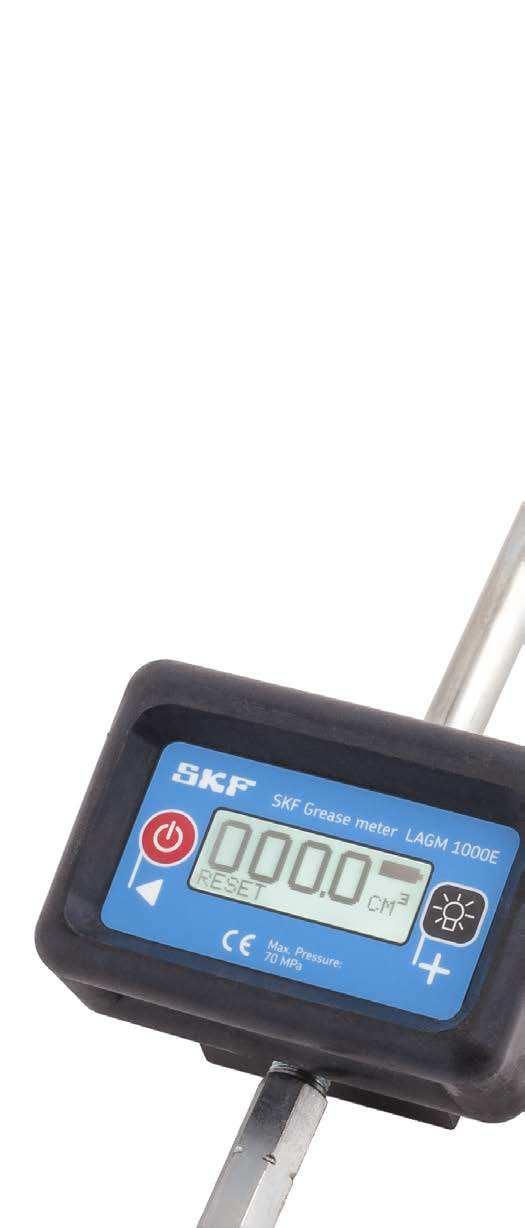 Misurazione accurata della quantità di grasso Misuratore di Grasso SKF LAGM 1000E La quantità di grasso che le pistole per grasso erogano ad ogni colpo dipende da molte variabili.