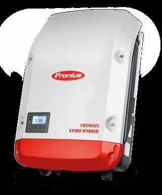 DATI TECNICI FRONIUS SYMO HYBRID L inverter Fronius Symo Hybrid è il cuore della soluzione di accumulo per 24 ore di sole. Da un semplice inverter si può inserire la batteria in un battibaleno.