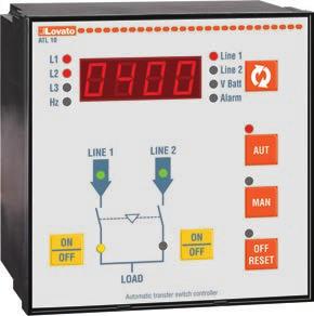 COMMUTATORI AUTOMATICI DI RETE Serie ATL 10/20/30 Commutatori automatici di rete per la commutazione automatica o manuale del carico da una linea principale ad una di sicurezza o di riserva Gestione