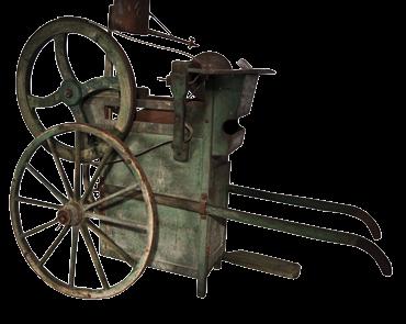 KRÖ SMA PREMIČNI BRUSILNI STROJ. Stari leseni brusilni stroji so imeli kolesa, ki so olajšala transport.