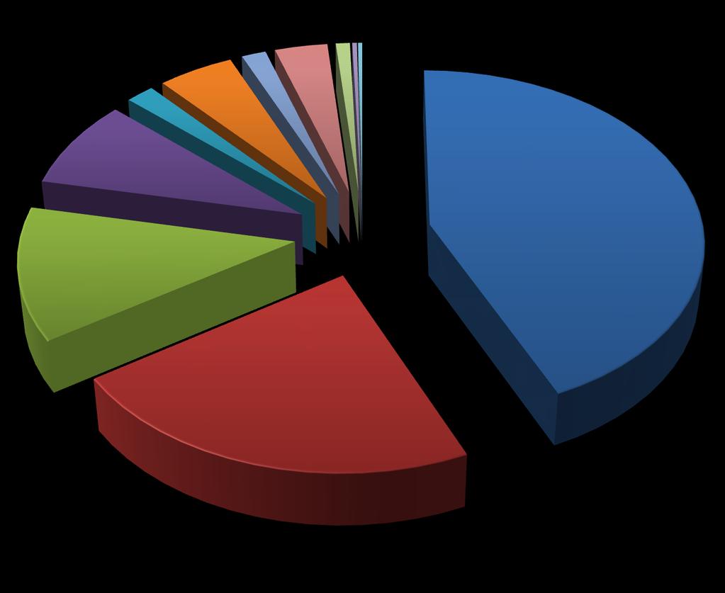 Composizione percentuale della RD, anno 2015 Plastica 8,4% Metallo 1,9% RAEE Legno 1,6% 5,0% Ingomb.