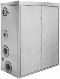 Moduli termici a condensazione in armadio da esterno POWER PLUS BOX Scambiatore condensante bimetallico (acciaio inox-rame) Basse emissioni inquinanti: classe 5 (UNI EN 483) Idonei per l