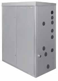 Moduli termici a condensazione in armadio da esterno POWER PLUS BOX SYS Scambiatore condensante bimetallico (acciaio inox-rame) Basse emissioni inquinanti: classe 5 (UNI EN 483) Idonei per l
