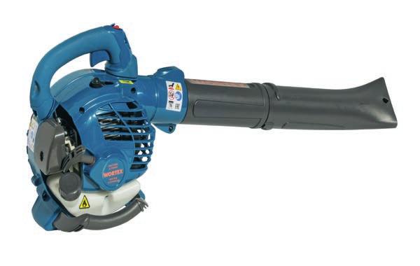 Blower with combustion engine suitable to clean leaves, grass cuttings and small debris. The tank 0.