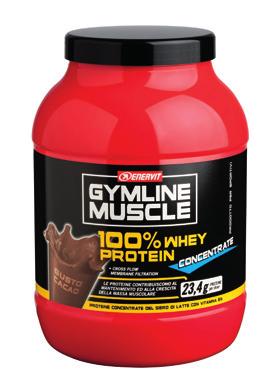 28,00 da 35,00 23,31 da 25,90 ENERVIT GYMLINE MUSCLE 100% Whey Protein gusto cacao Proteina istantanea indicata in caso di aumentato fabbisogno proteico conseguente ad un intensa attività muscolare e