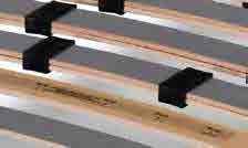 PIANO RETE VERSIONE SINGOLA N 14 doghe in faggio curvato a vapore nobilitato grigio, larghezza 68 mm x spessore 8 mm, con regolatori di