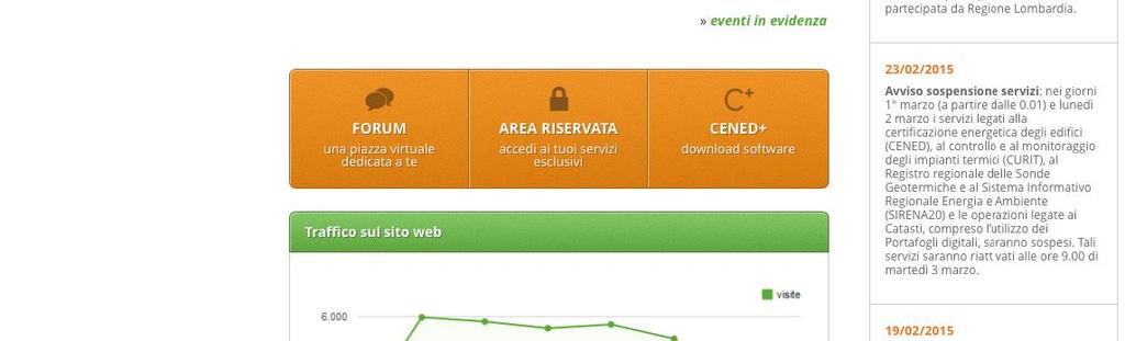 Guida ai servizi CENED Certificatore energetico Aggiornamento 13/11/2017 Fig.