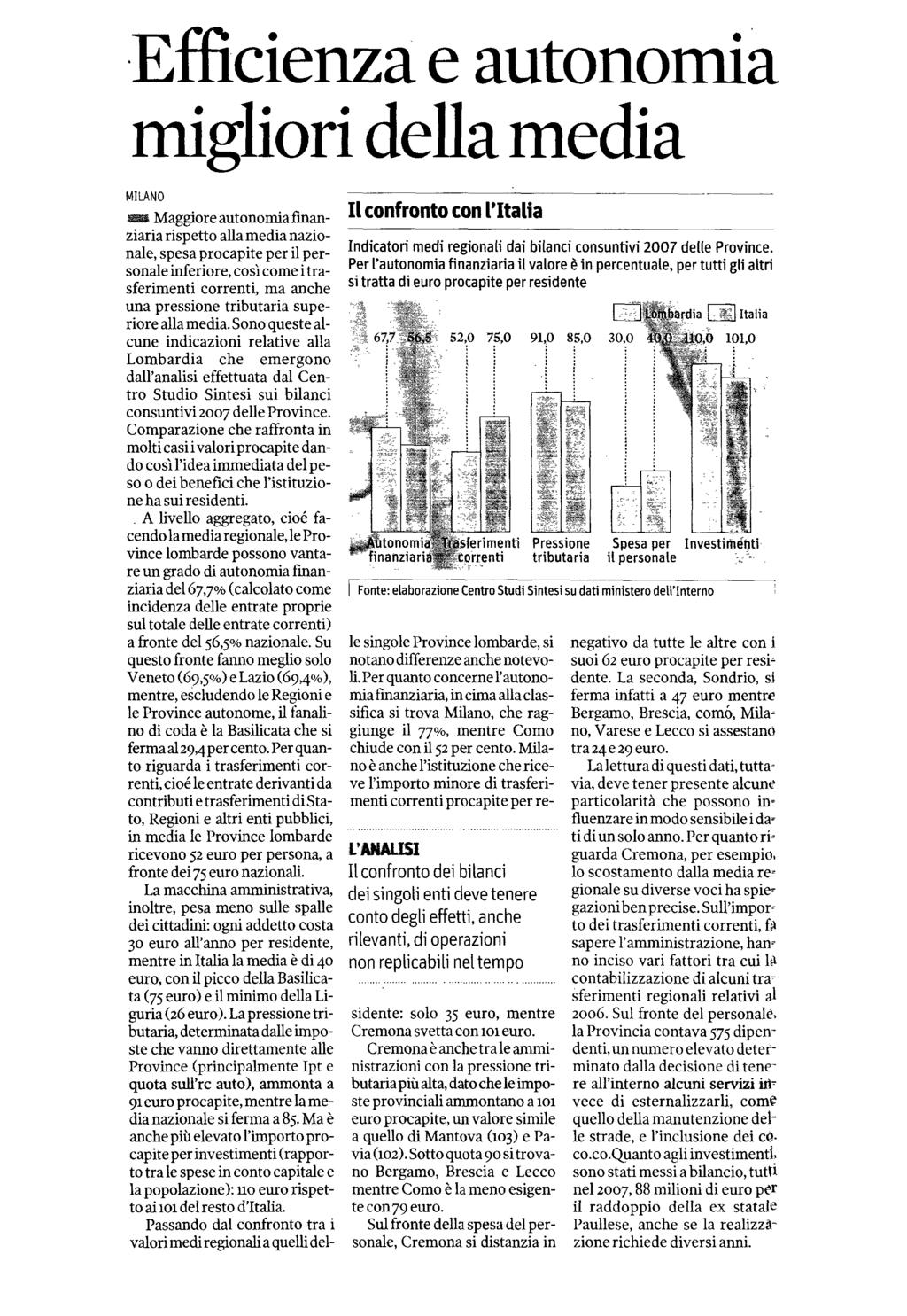 Province Sole 24 Ore