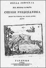 equatore 1859: primo brillamento solare! _ Giuseppe Piazzi scopre Cerere (1801): primo asteroide!