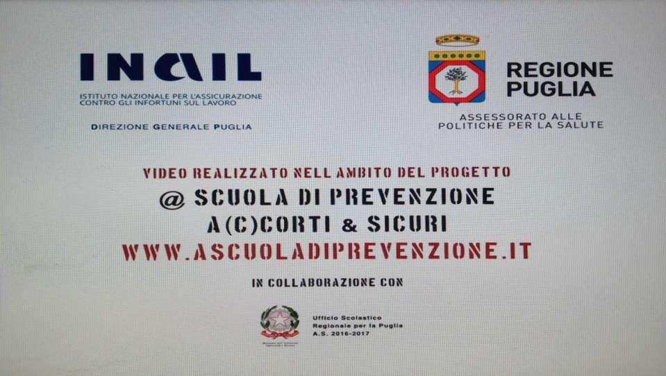 CORTOMETRAGGI REALIZZATI NELL AMBITO DEL PROGETTO @ Scuola di prevenzione A (C) CORTI & SICURI