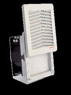 Ventilazione Ventilatori con filtro R5KV12 Materiale: PC/ABS resistente ai raggi UV Colore standard: RAL 7035. Altri colori a richiesta.