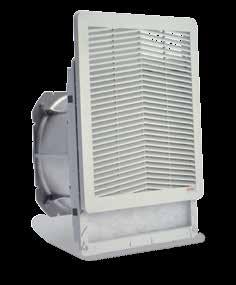 Ventilazione Ventilatori con filtro R5KV20 Materiale: PC/ABS resistente ai raggi UV Colore standard: RAL 7035. Altri colori a richiesta.