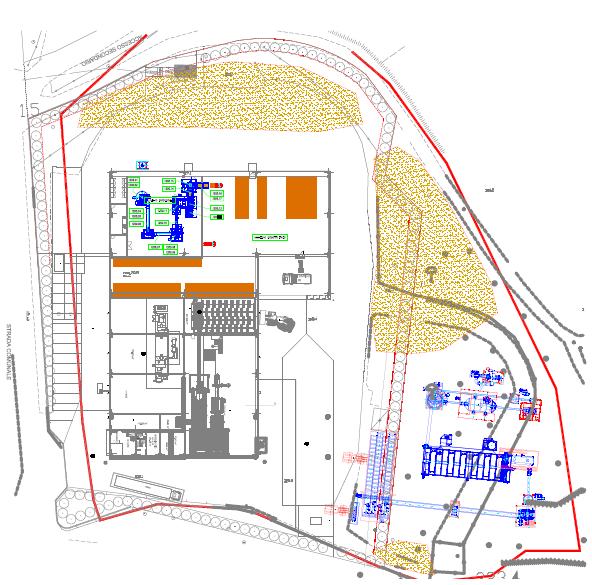 Il layout grafico Impianto di Pellet Area di stoccaggio della