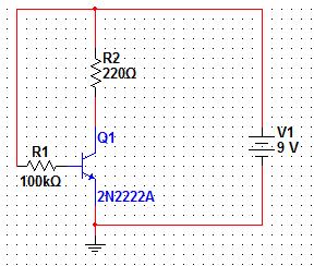 Esercizio Calcolare il guadagno del transistor aiutandosi con un simulatore di circuiti. 9 0.