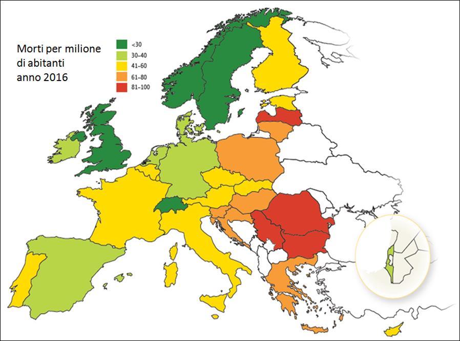 Fonte: European Transport Safety