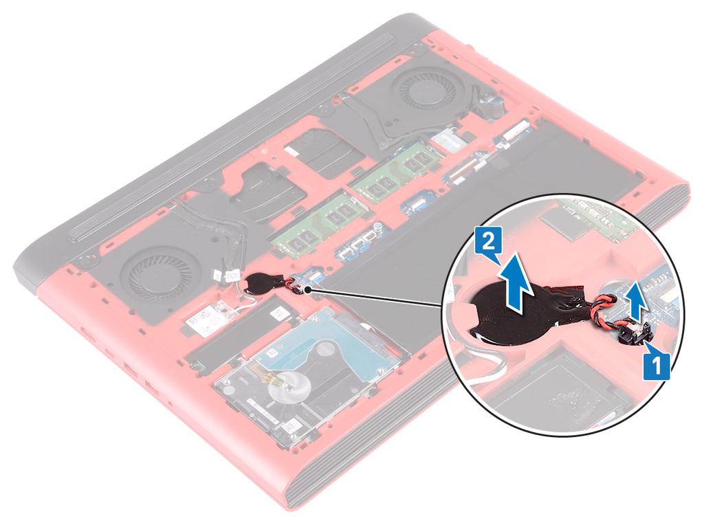 2 Rimuovere la batteria a bottone dal