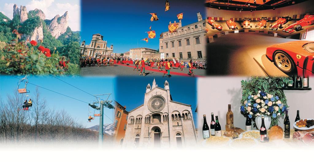 TURISMO I flussi turistici in provincia di Modena assumono specifiche connotazioni sul territorio, in relazione alle caratteristiche geografiche ed ambientali, culturali, economiche.