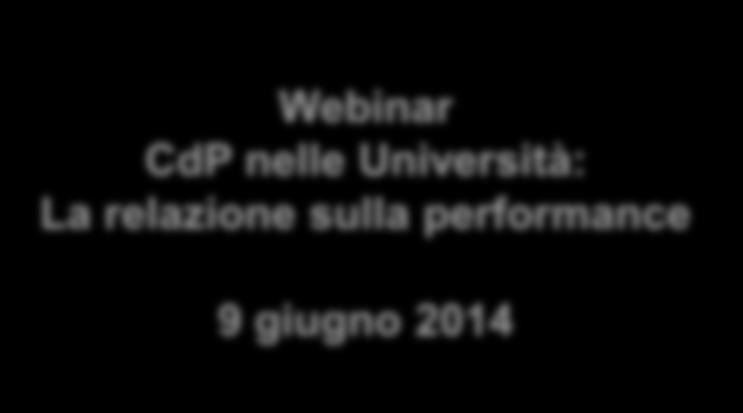 1 Performance PA Linea 2 Webinar CdP nelle